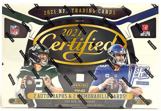 2021 Panini Certified Football 1st Off The Line FOTL Hobby Box