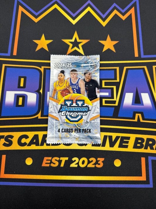 2024/25 Bowman Chrome U Basketball Hobby [Pack]