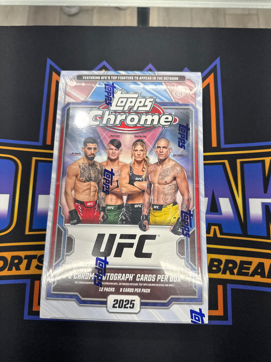 2025 Topps Chrome UFC Hobby Box