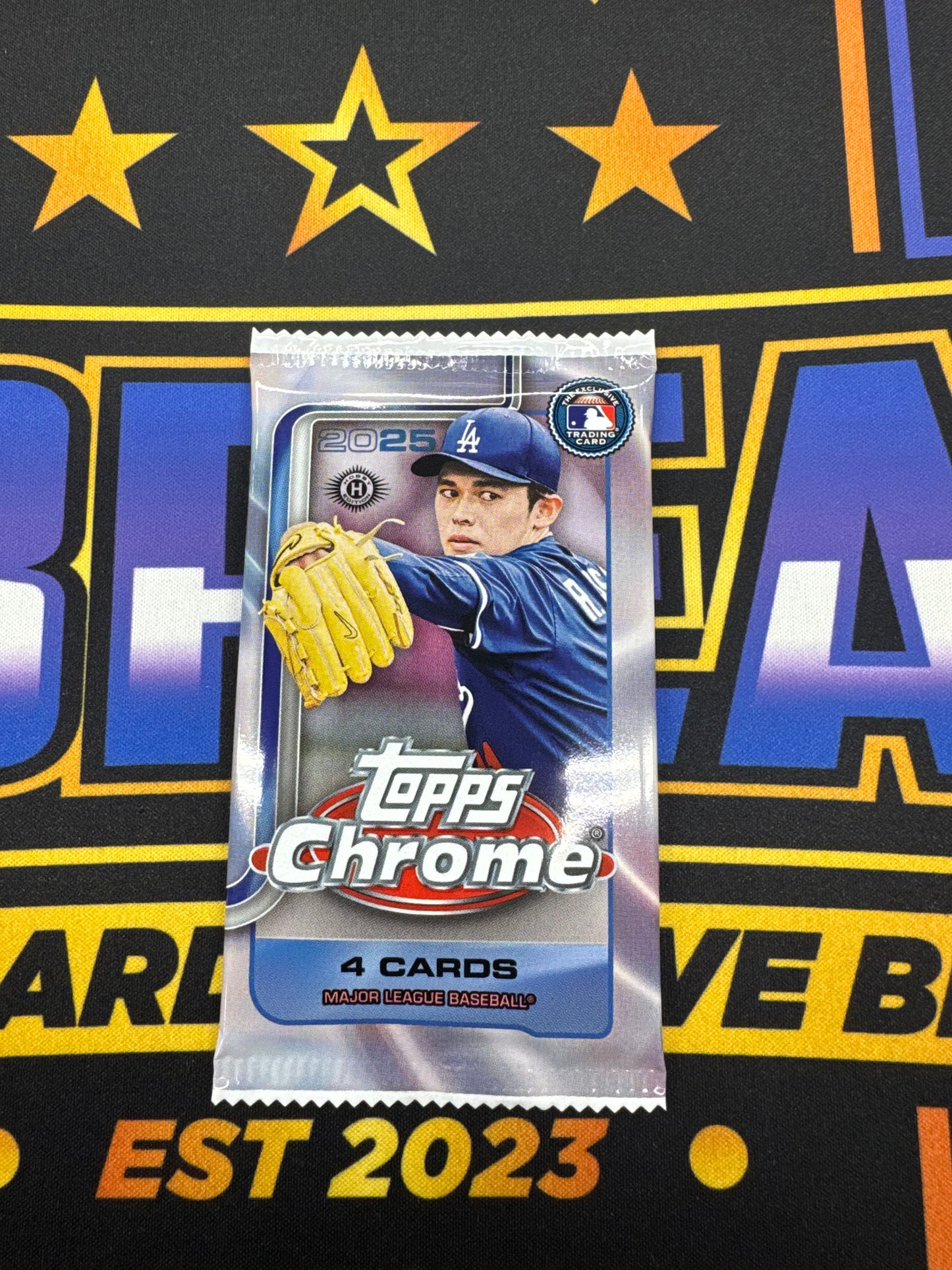 2025 Topps Chrome Baseball Pack [4 Cards]