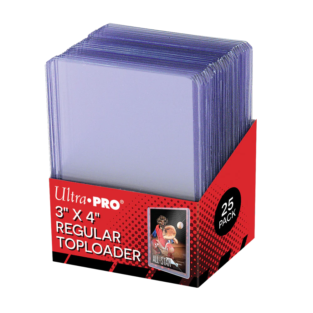 3" x 4" Clear Regular Toploaders (25ct) for Standard Size Cards